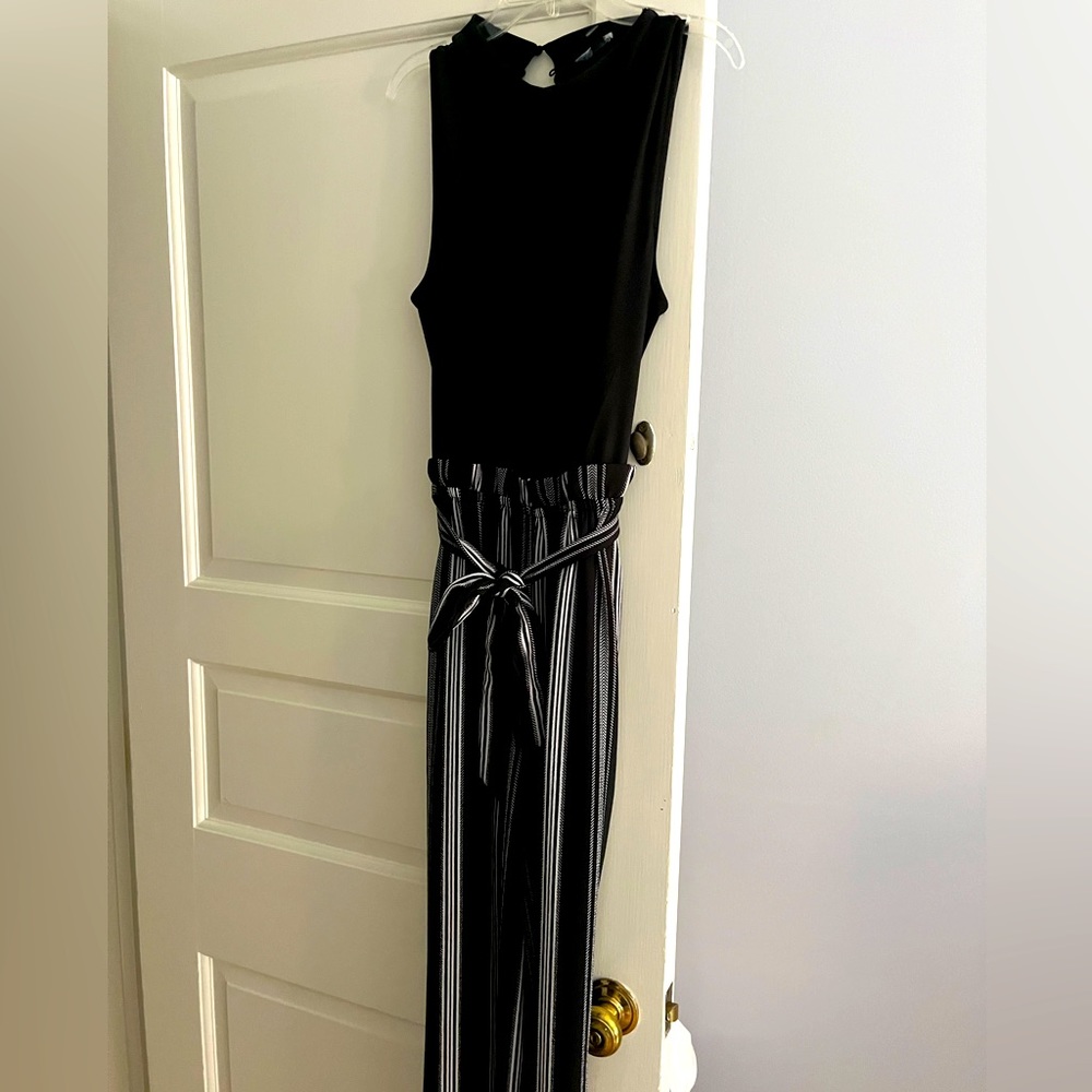 Black and white romper.
